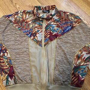 Vintage Silver Threads Windbreaker Jacket Size 1X 80s/90s Retro